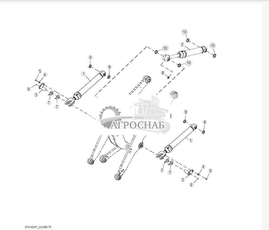 Boom and Bucket Cylinders, High Lift (HL) 